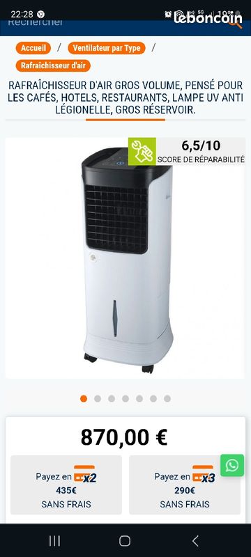 Climatiseur fary 150 (image 1)