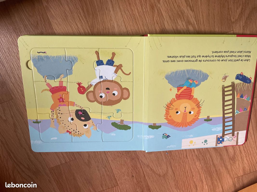 Mes premier puzzles livre Léon est grognon (image 3)