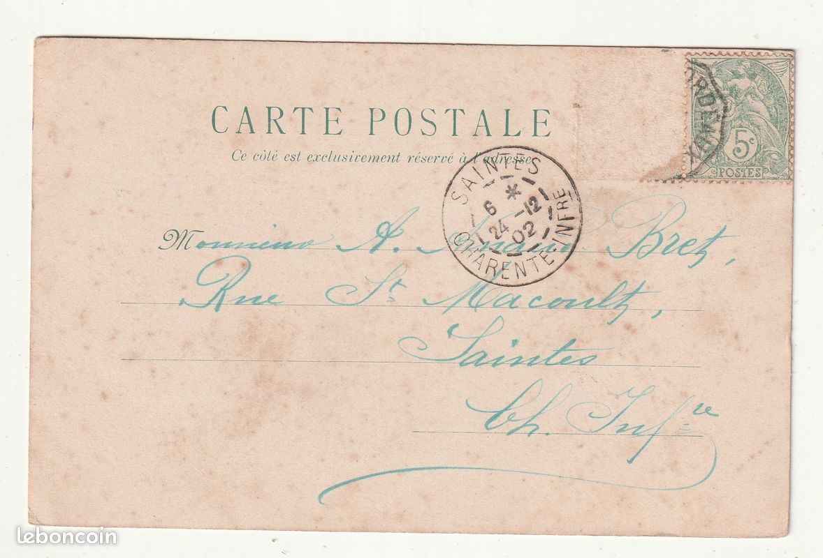 Carte Postale Ancienne Pentecôte 1965 – Coccinelle, Fleurs – Allemagne – Originale