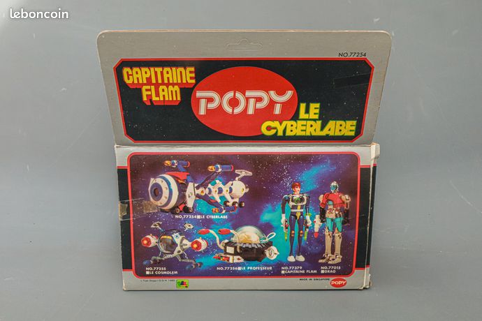 Figurines Capitaine Flam : Cosmolém Et Cyberlab – Popy / Mattel – Vintage 1978