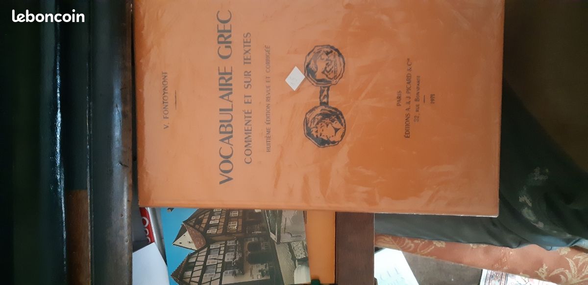 Vocabulaire grec commenté et sur textes/ Fontoynont (image 1)