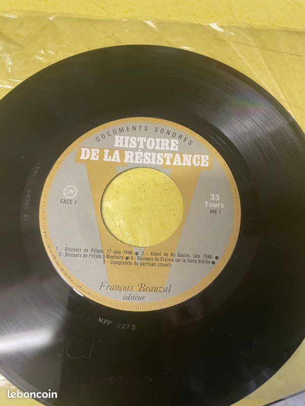 33 tours histoire de la résistance (image 2)