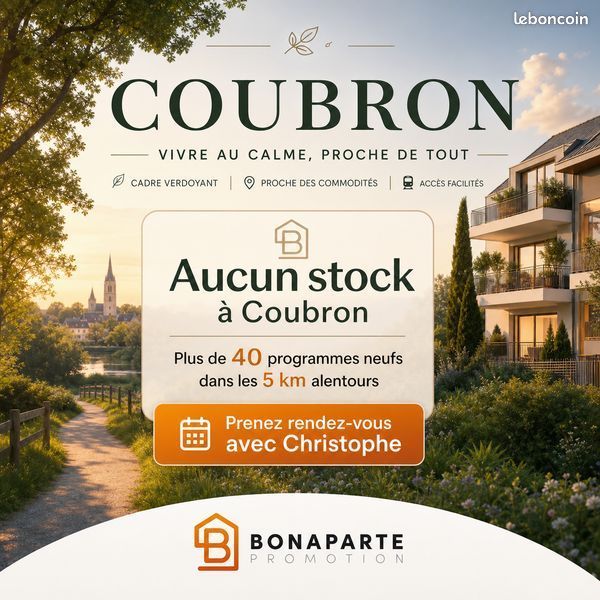 Appartement 4 pièces 60 m² · à Coubron · 60 m² · 409 000 €
