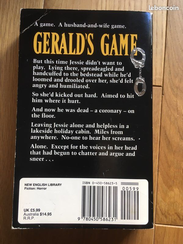 Gerald’s Game. Stephan King. ... (image 2)