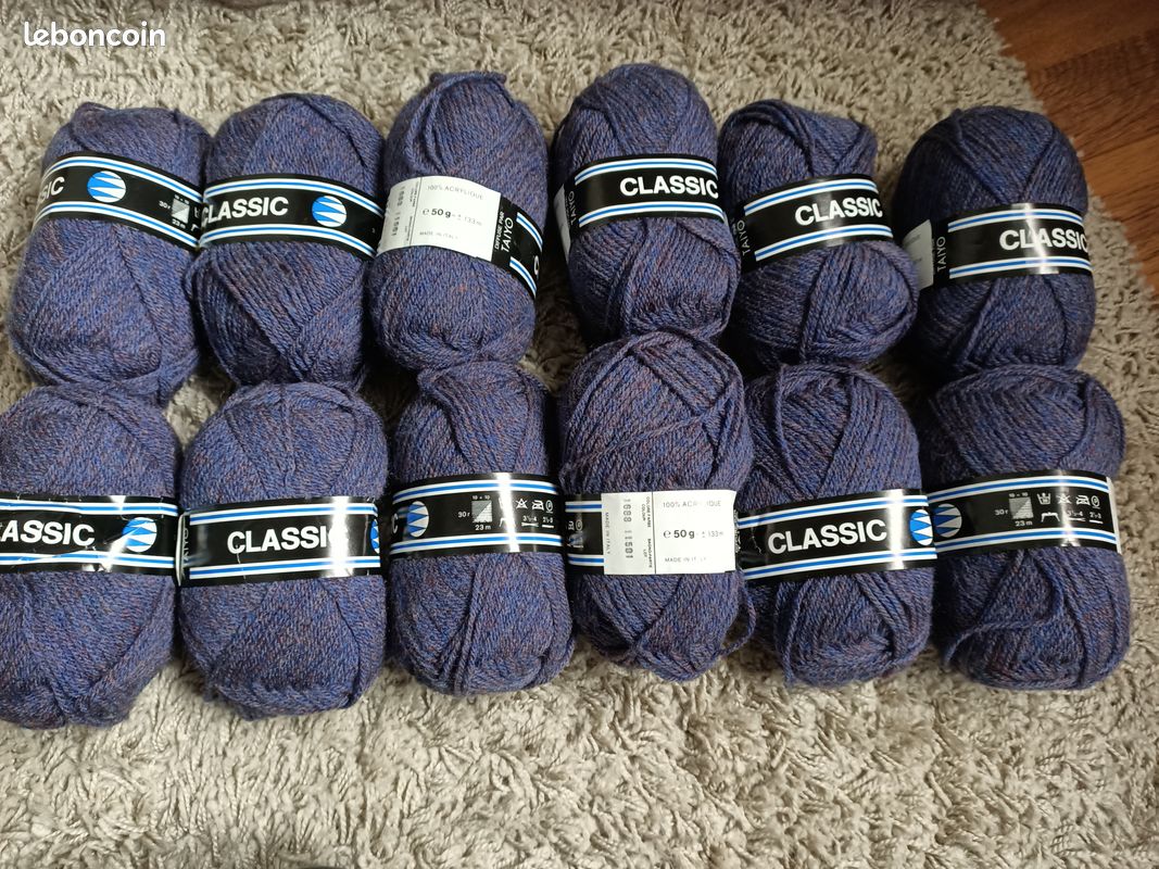 Lot De 12 Pelotes De Laine Diverses - Coloris Et Matières Variés - Neuf - Origine France