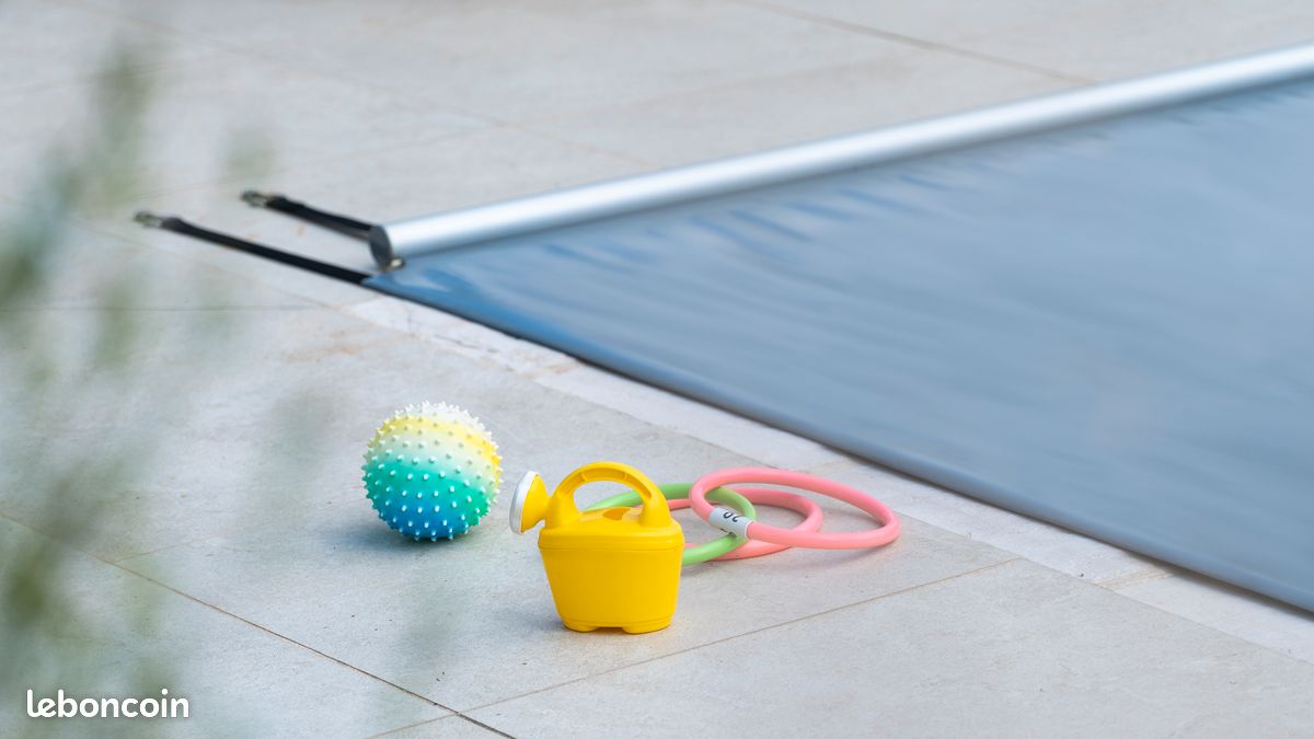 🏊‍♂️ Bache a barres pour piscine rectangle 7 x 3 m COVERKIT – Mougins – Neuf - Rapide et Economique- en kit à monter soi-même 🛠️ 100 % Fabrication Française 💙🤍❤️ (image 3)