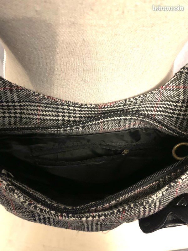 Sac en tissu doublé épais fourre tout + trousse (image 4)