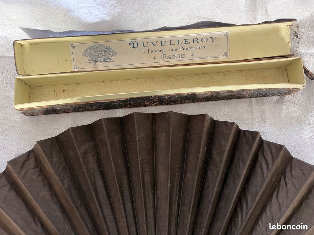 Éventail ancien boîte Duvelleroy Paris (image 5)