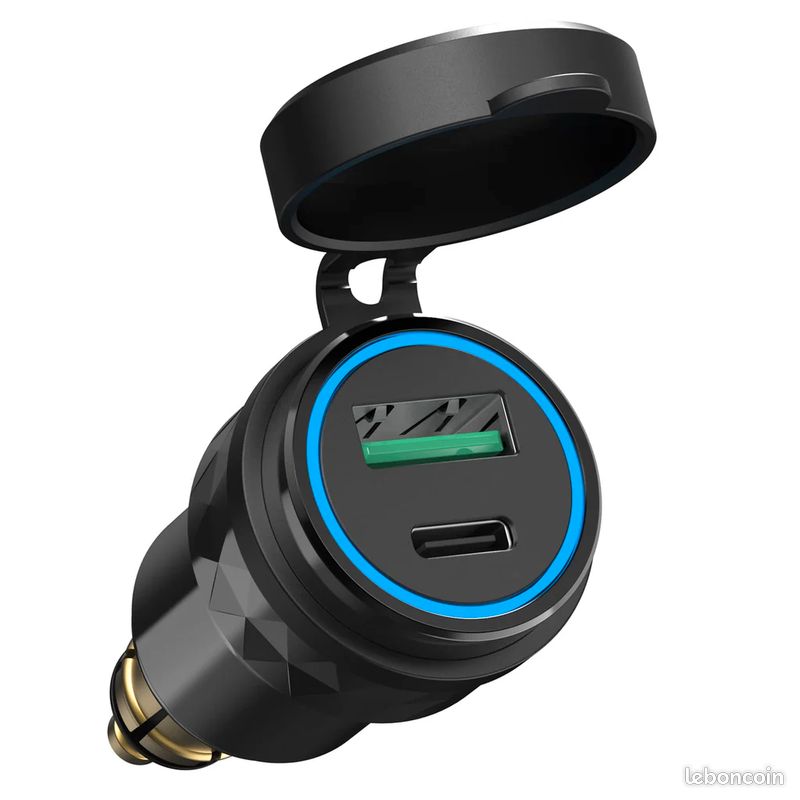Adaptateur USB C PD 3.0 USB DIN pour moto BMW 20 W PD 18 W QC 3.0 12 V (image 3)