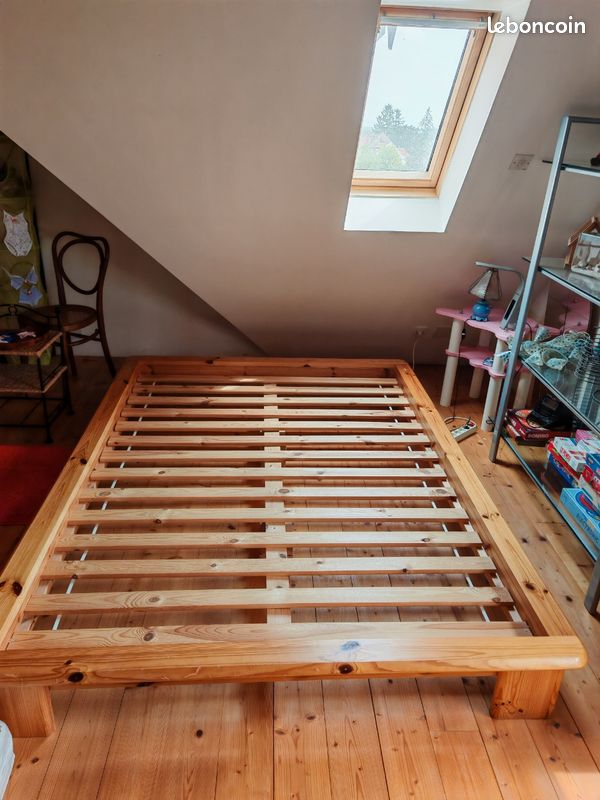 Lit futon bois massif (image 2)