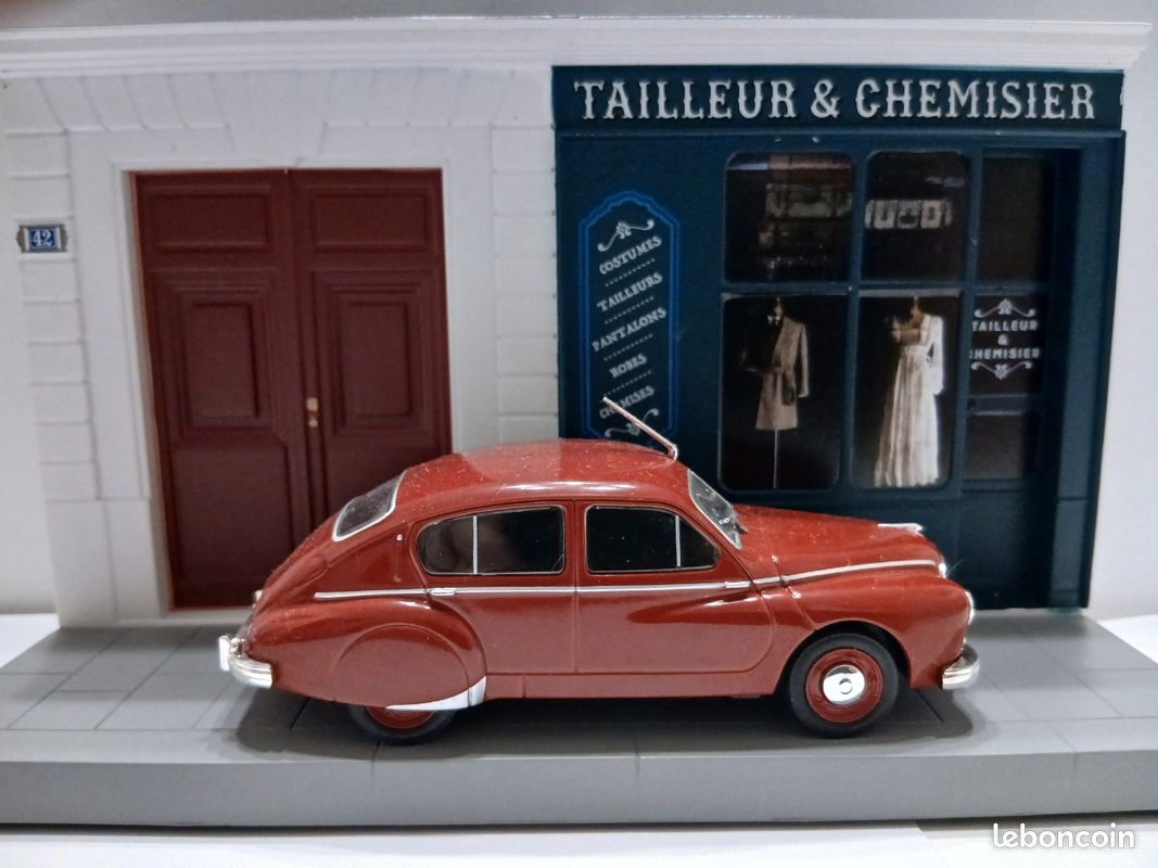 Minialuxe SB 1/43 - Hotchkiss Gregoire Grise, Miniature Collection Sans Boîte