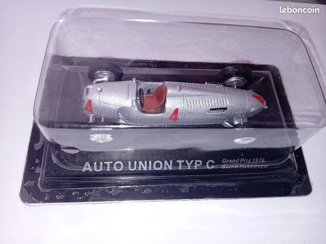 Miniature Auto Union Typ A 1/43 Minichamps Langheck No.1 ADAC