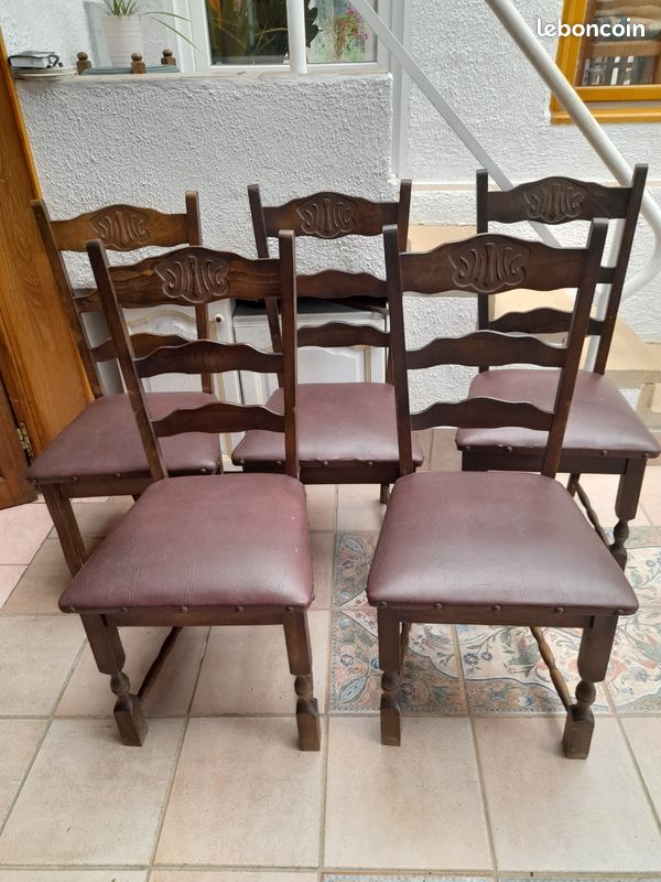 Lot 5 Chaises (image 2)