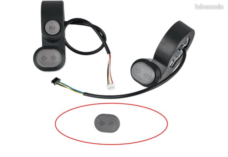 Couvercle Avant Avec Bouton Clignotant Pour Trottinette électrique Ninebot MAX G2 - Pièce De Rechange Grise