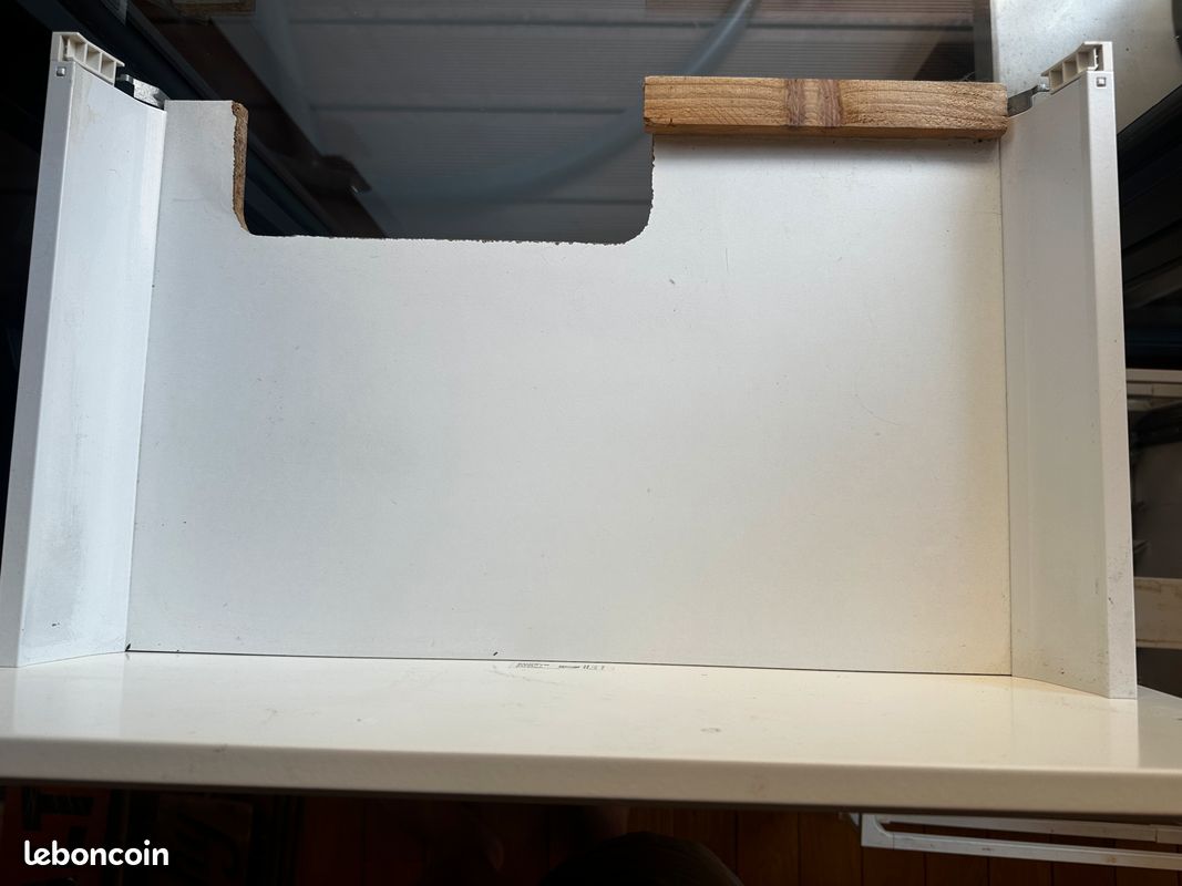 Deux tiroirs cuisine largeur 60cm IKEA Façade Bodbyn blanc (image 2)