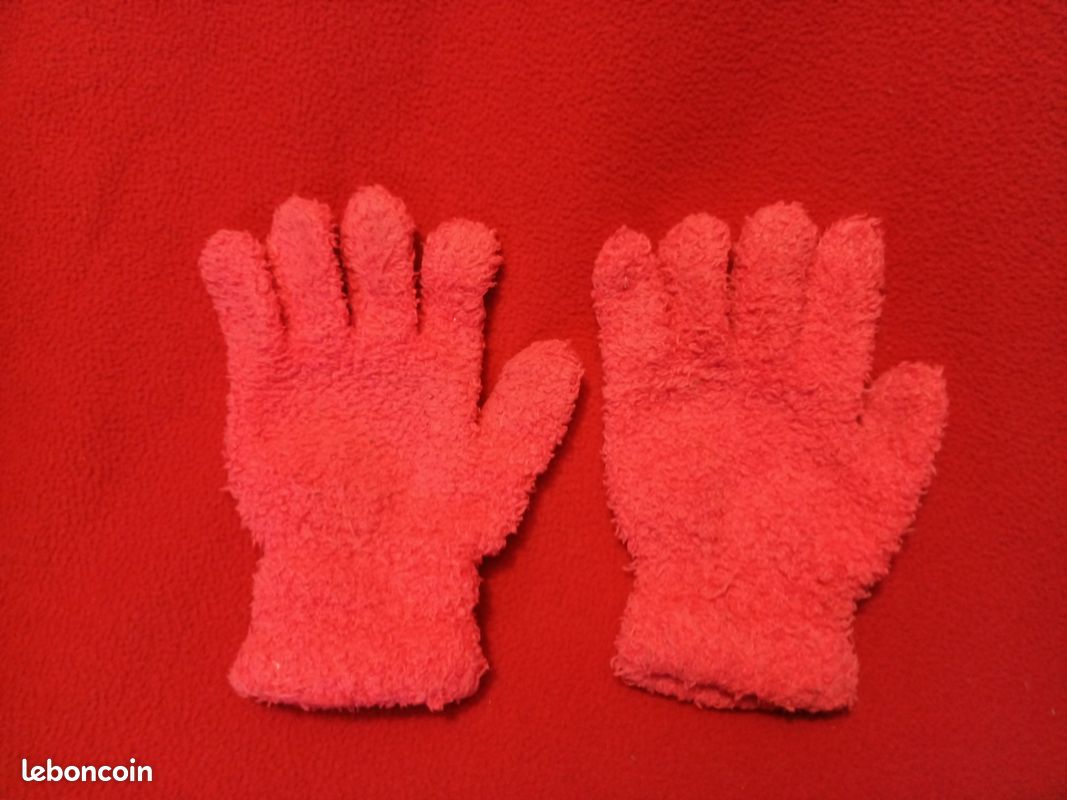Gants rose okaïdi – 2 / 6 ans (image 1)