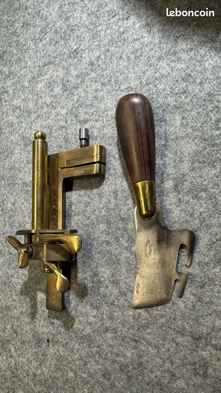 Lot De 10 Lames Neuves Pour Couteau Ancien De Cordonnier/bourrelier - Outils De Coupe Génériques