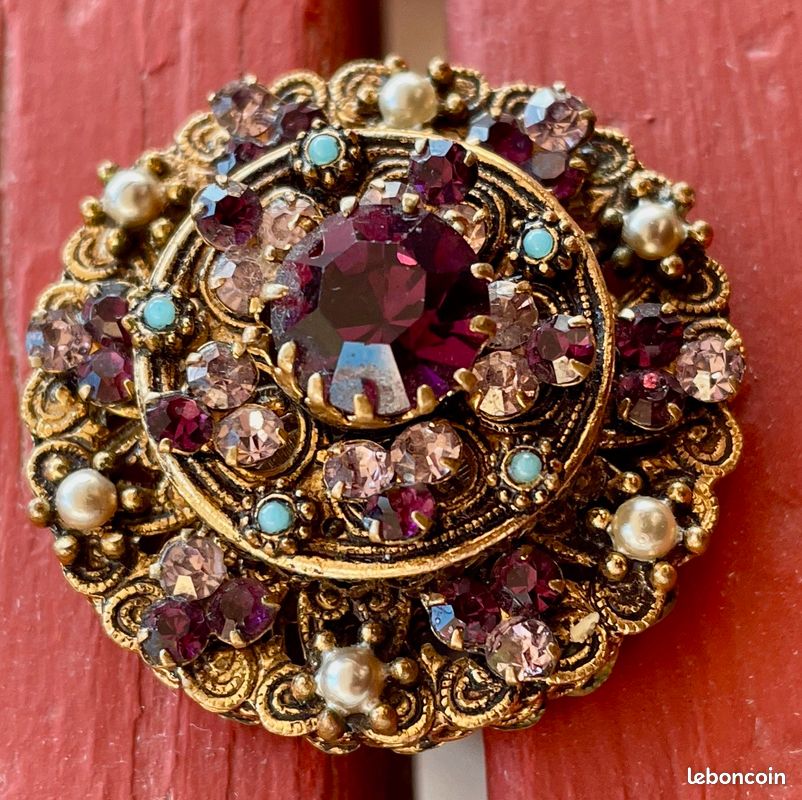 Broche Fantaisie Ancienne - Vintage - Sans Marque