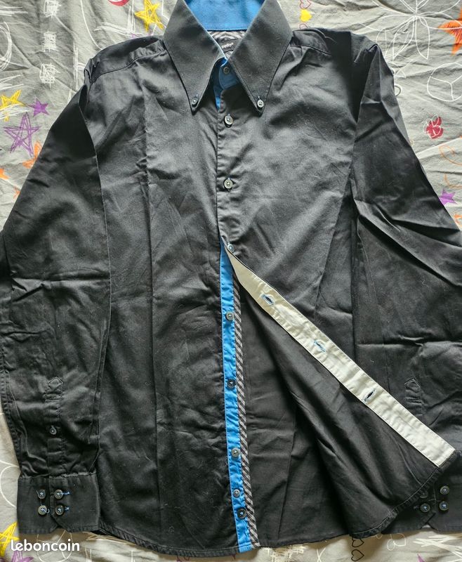 Chemise noire ML Célio Taille S (image 2)