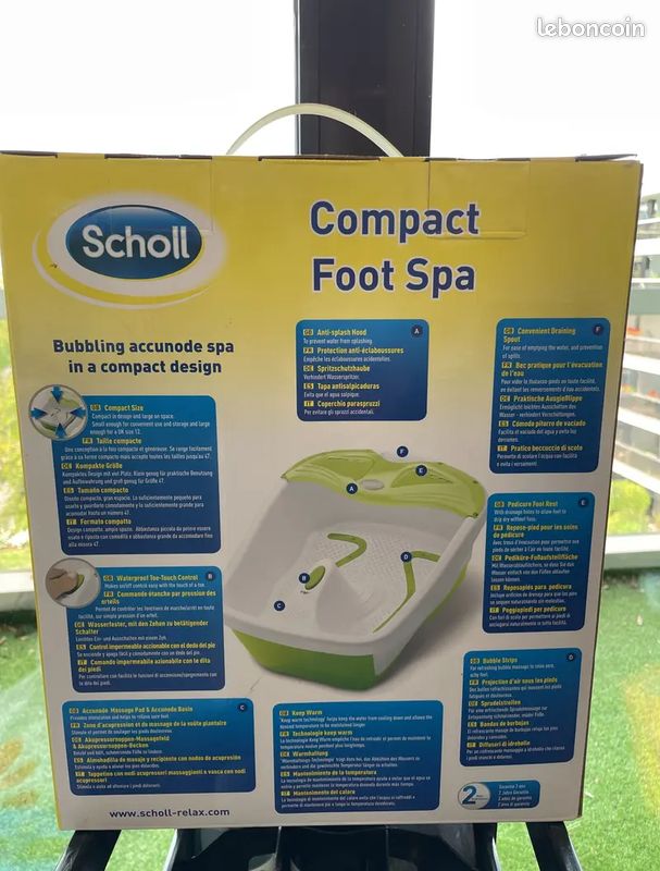 Bain de pieds relaxant – spa à domicile – neuf (image 1)