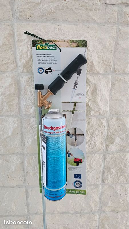Désherbeur Thermique à Gaz | Flamme 1200°C | Allumage Piézo | 3 Cartouches Butane Incluses | Écolo