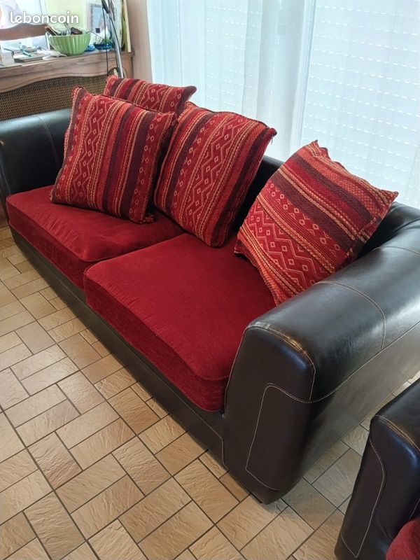 Canapé 3 places + Fauteuil (image 2)