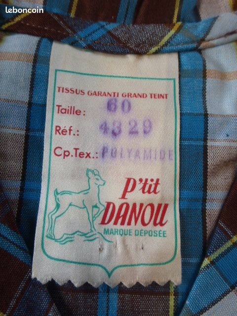 Rare Blouse Vintage 70s Psychédélique - Made in France - 6 ans - NEUF avec étiquette (image 4)