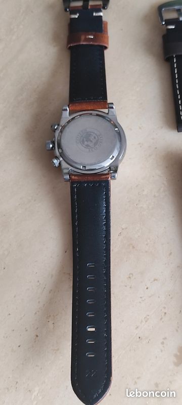 Bracelet montre simili cuir 22 mm différents modèles (image 5)