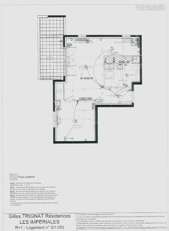Appartement 2 pièces 44 m² · à Moirans · 44 m² · 140 000 €