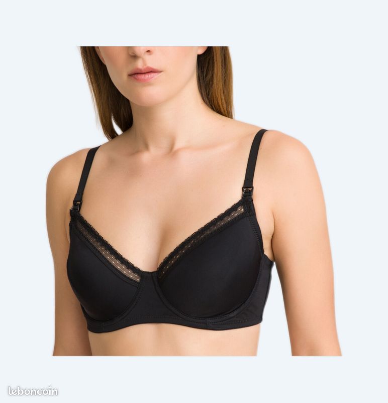 Soutien-gorge de grossesse et d'allaitement en microfibre 105C