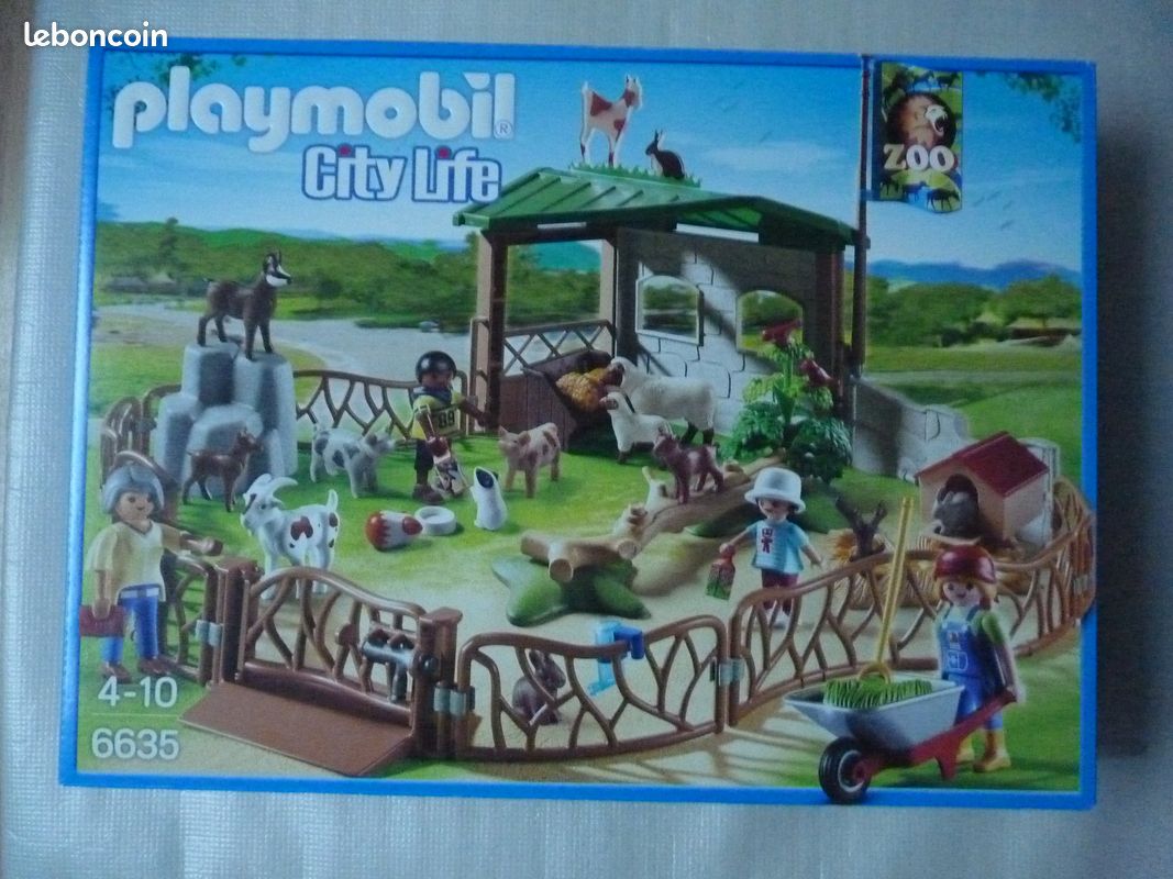 PLAYMOBIL City Life 6635 - Parc animalier avec visiteurs - NEUF (image 1)