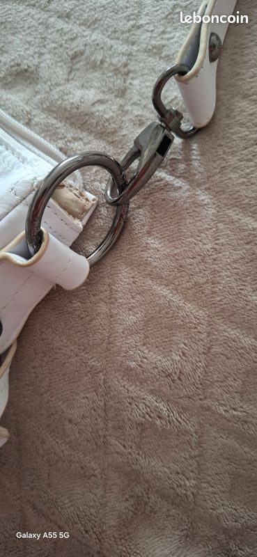 Sac a main blanc tout cuir Kerensse TBE (image 10)