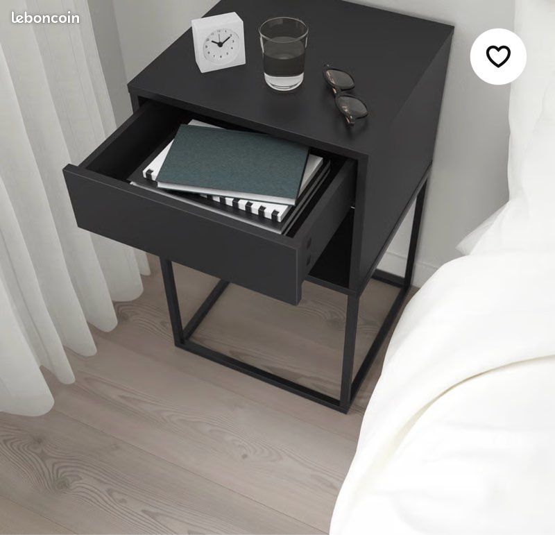Tables de chevet noires * 2 (image 1)