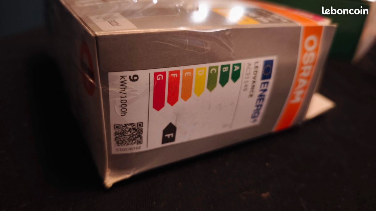 Lot De 5 Ampoules LED OSRAM 60W 806 Lumens, Culot E27, Blanc Chaud, A+