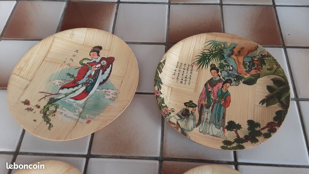 6 coupelles en bambou deco asiatique (image 3)