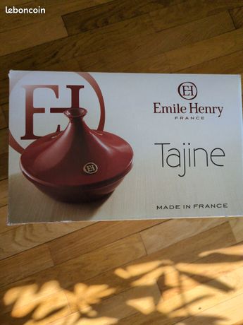 Tagine Emile Henry Flame 2,1 Quarts Bourgogne - Céramique, Fabriqué En France (occasion Bon état)