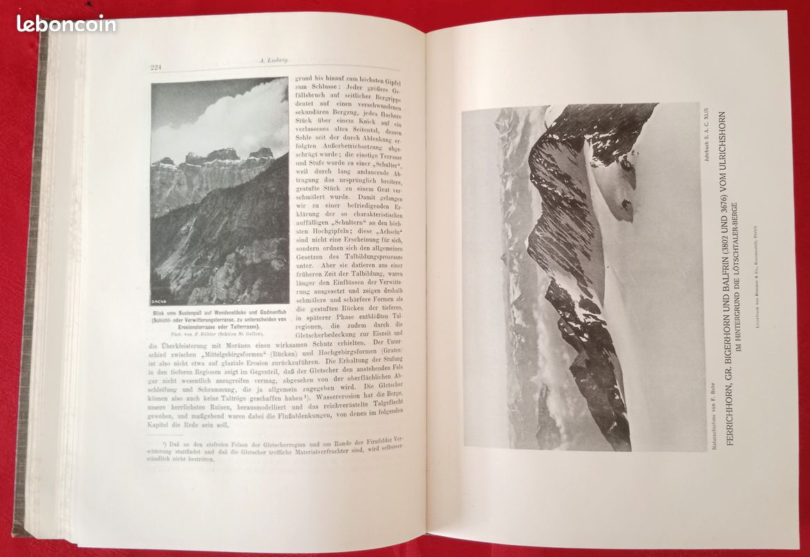 Alpinisme Club Alpin Suisse 1913 JAHRBUCH DES SCHWEIZER ALPENCLUB (image 10)
