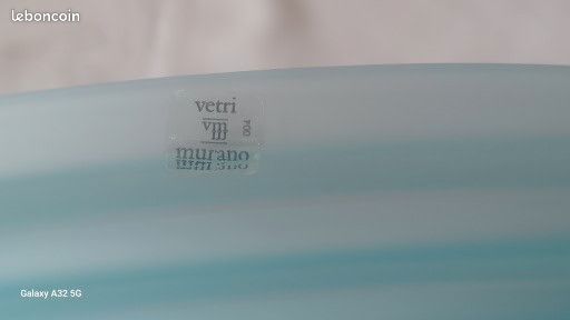 2 Appliques murales vintage en verre "vetri murano 004" aquamarine - annee 70' (image 9)
