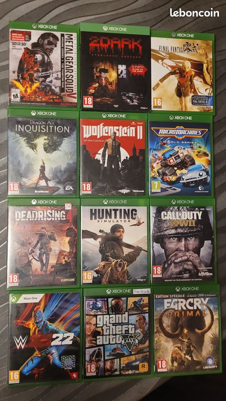 Jeux XBOX ONE et série x - gta - far cry - wolfenstein - 2 dark - final fantasy - dead rising - ark (image 1)