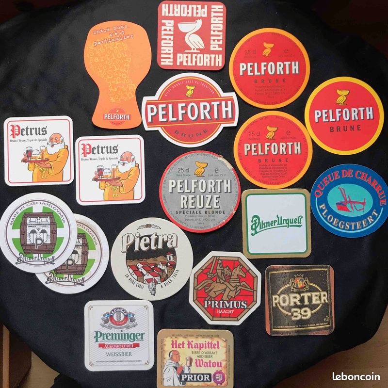 🍻Sous-verres Bière 🍻 *Under Bock Beer * Kronenbour, 1664, Pelforth, Stella Artois... (image 2)