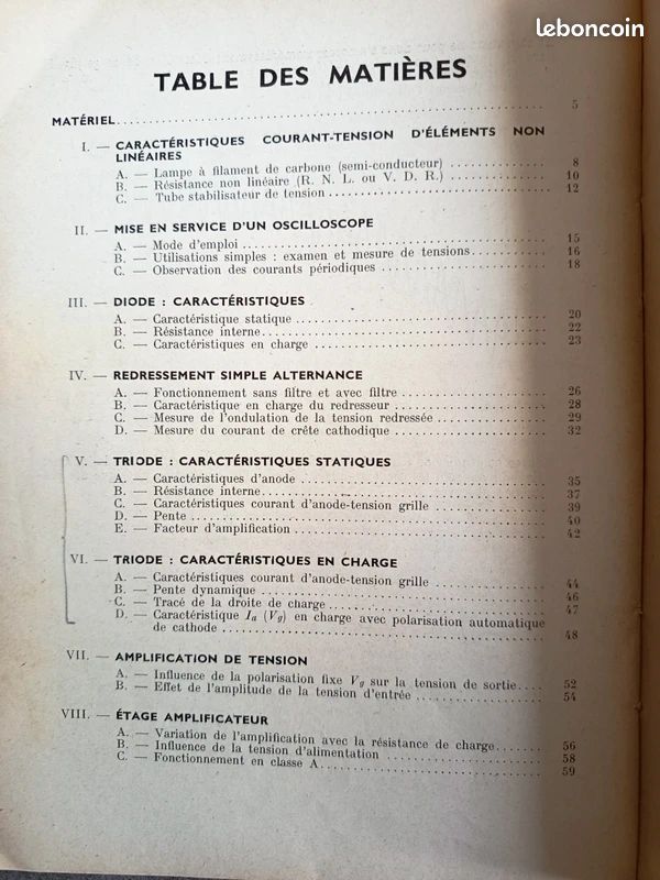 Livre technique vintage d'électronique : « Électronique — Travaux Pratiques » (Fascicule I) par M. Mounic et J. Ricard, publié aux éditions Foucher (Paris) (image 3)