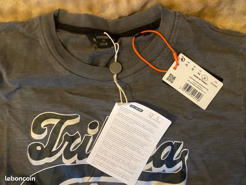 Haut D'été Superdry Gris Coton Taille M - Sans Manches - Neuf Avec étiquettes