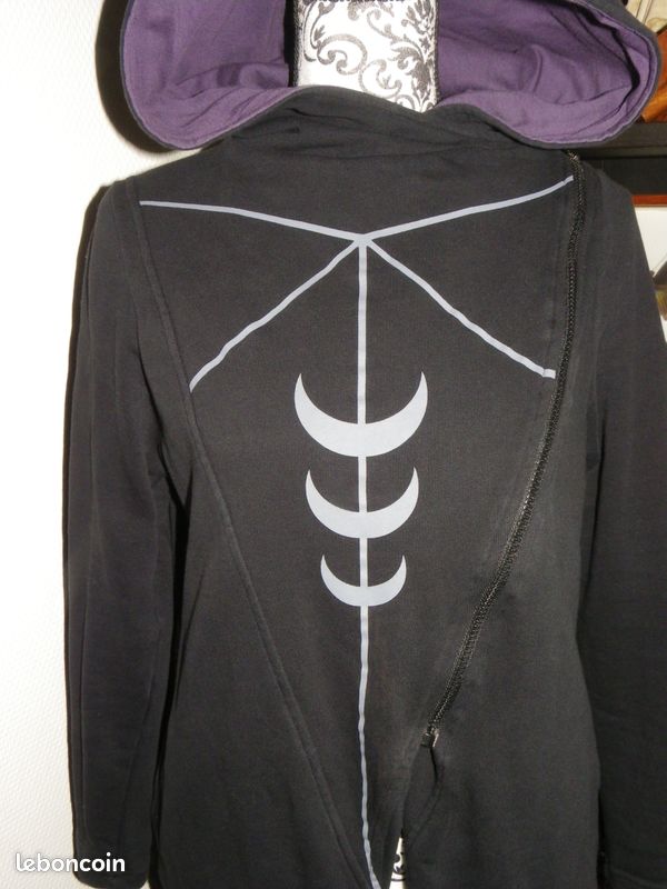 Veste longue Cardigan The Rogue The Wolf Moon Seer Gothique