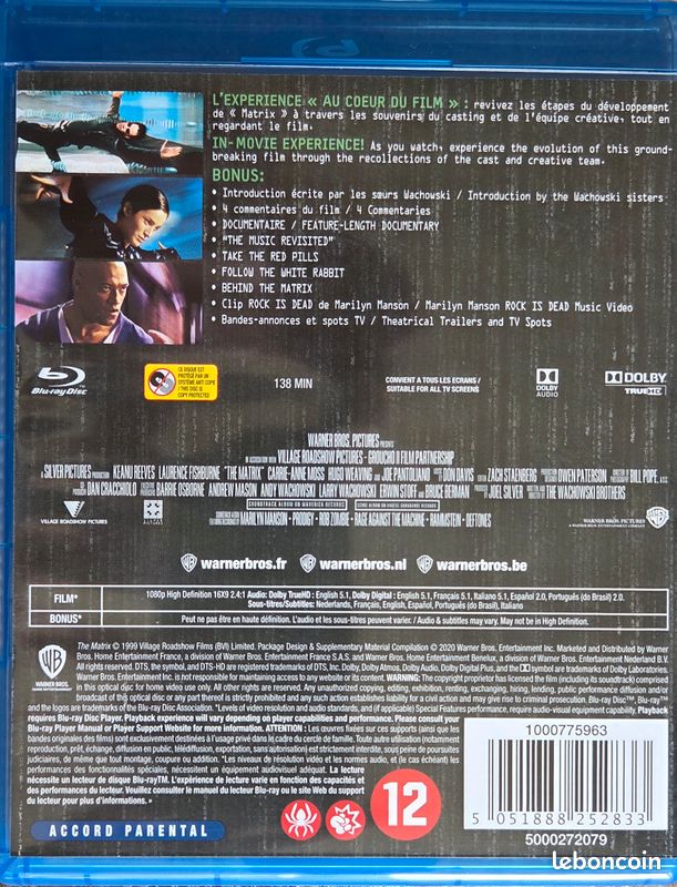 Blu-ray The Matrix - NEUF (image 2)