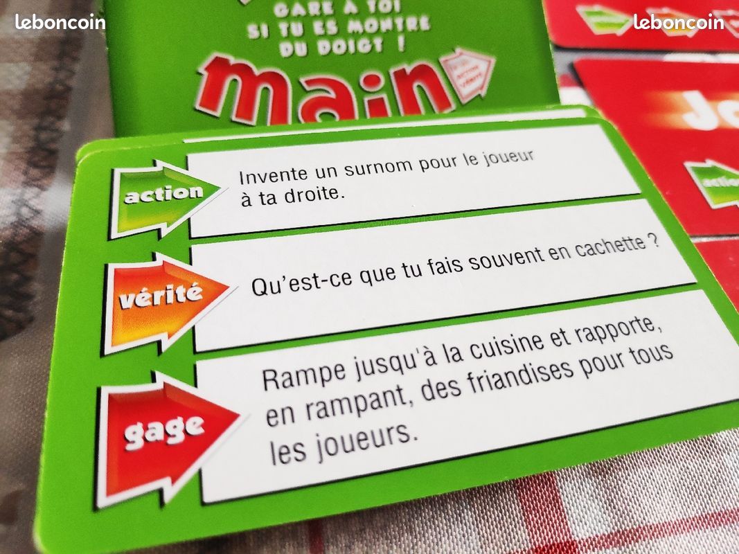 Set complet de cartes pour le jeu TOURN'MAIN MEGABLEU (image 1)