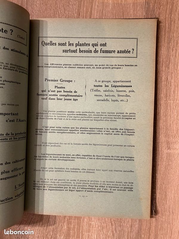 Livre ancien Pourquoi, où, quand et comment employer les engrais (image 8)