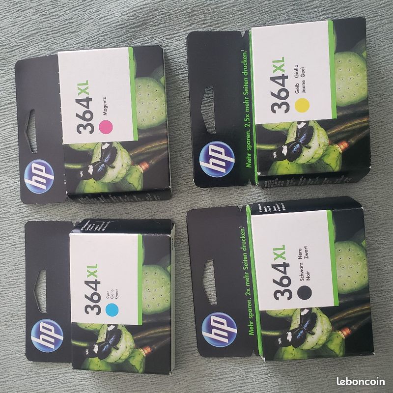 HP 364 Black Cyan Magenta Yellow Ink Cartridge Combo Pack (image 1)