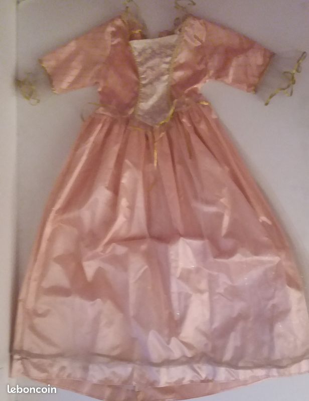 Déguisement princesse Barbie + 1 diadème+ 1 collier étoile avec brillants (image 1)