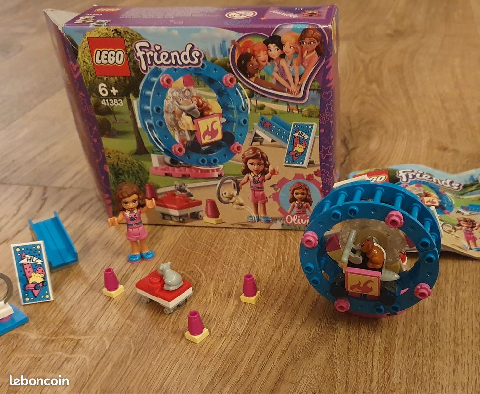 Lego friends Olivia roue a hamsters 41383 (image 1)