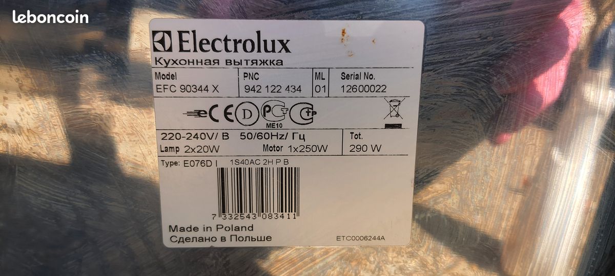 Hotte Whirlpool EFC 90344X (image 2)